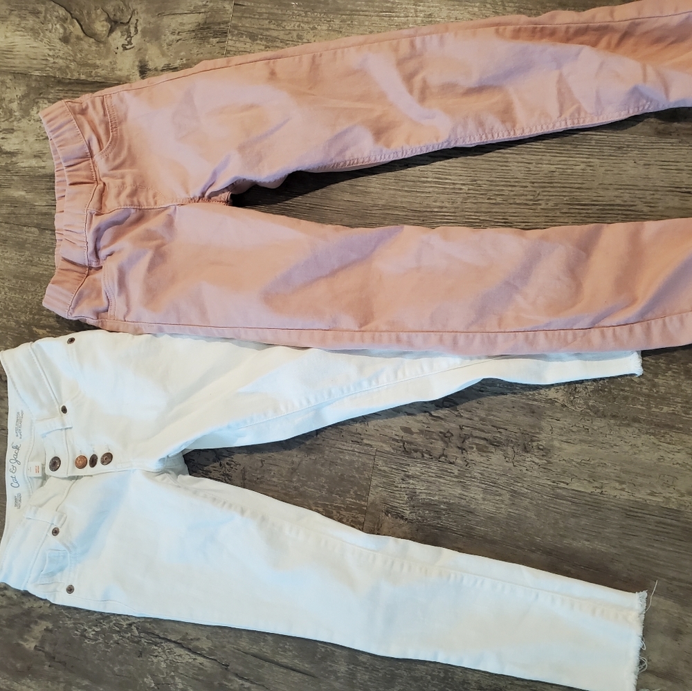 2 PAIR GIRLS SKINNY JEANS